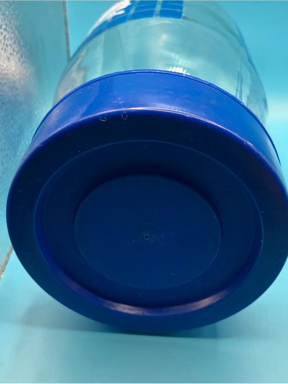 Carlton Glass Canister 1.5L collector Jar Vintage Geese Goose Duck Blue with Lid